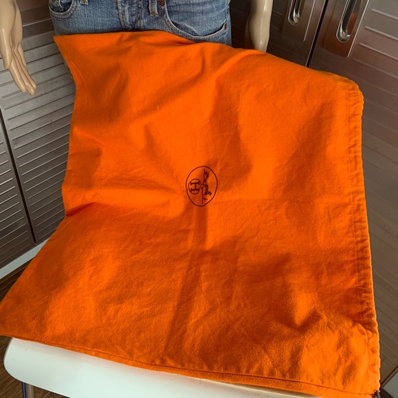 Hermes Handbags - 1 Day Sale HERMES Drawstring Dust bag. Large size. 22" x 22'